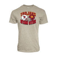 USC Trojans vs Utah Utes Unisex Dueling Helmet T-Shirt